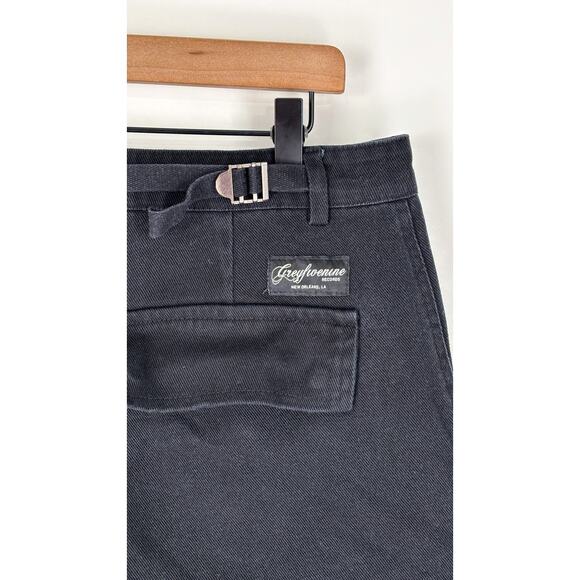 G59 Records Surplus Cargo Denim Jeans Pants Black Mens Size 36 New $uicideboy - Picture 5 of 10